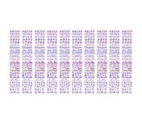 10sheet long Strip Pet Tape Sticker Sticker Copin Cartoon Small Decoration Stickers for Calendar (Yo hey zi)
