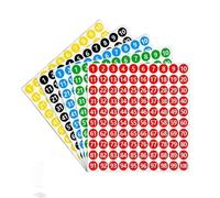 10sheets 1cm colorful paper number Sticker 1-100 Serial Consecutive Number Labels Self-adhesive Round Pour Trier(10sheets mix colors)