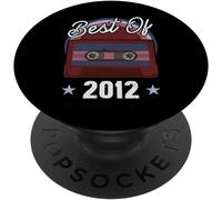 10th Birthday Best Of 2012 Music Tees Enregistreur cassette PopSockets PopGrip Interchangeable