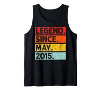 10th Birthday Gifts Legend Since May 2015 10 Years Old Débardeur