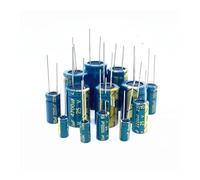 10V 16V 25V 35V 50V 400V High Frequency Low Aluminum Capacitor 100UF 220UF 330UF 470UF 680UF 1000UF 1500UF 2200UF 3300UF NWPNLXEA(160V22UF 10PCS)