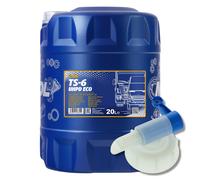 10W 40 Huile 20 Litre Mannol TS-6 Uhpd Eco Diesel Huile Camion Busse + Robinet