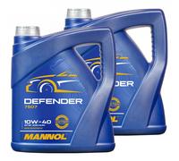 10W-40 L'Huile De Moteur 2x 4 Litre Mannol Défenseur Huile Bidon 10W40 4L Api Sl
