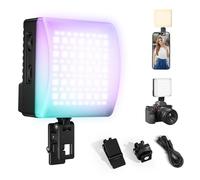10W Lumiere Photo, ULANZI C10RGB LED Photo RGB avec 3300mAh Batterie Intégrée Charge, RGB Full Color Mode, éclairage Lampe Vidéo Portable 1800K-9000K Couleur Température Réglable pour la Photographie