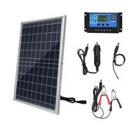 10W Polysilicon Solar Panel Set, Solar Panel Set, Solar Panel, Solar Panel and Solar Recharge Controller Kit, Solar Panel For Camping, Solar Panel For Traveling, Solar Panel For Car, Solar Panel For M