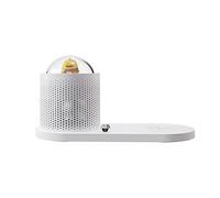 10W Qi Fast Wireless Charger Desk Lamp Phone Charger Learning Lamp LED Night Light Phone Charging (Color : White)
