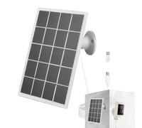 10w Solar Panel Charger - Security Camera Accessory, Waterproof with Adjustable Mount | Suitable for Rechargeable Cameras Home Garden Monitoring Protection Energy Efficient Installation