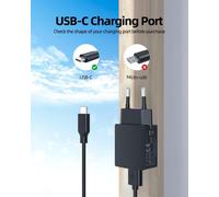 10W USB Type C Chargeur pour JBL Charge 4 5/Tomorrowland Edition, Flip 6 5/eco Edition, Pulse 4 Haut Parleur Bluetooth Cordon d'alimentation Adaptateur Secteur