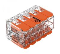 Wago Borne de raccordement 221-420 – 10 fils orange avec levier
