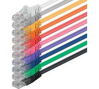 10X 0,5M Câble Réseau Cat6 Cat 6 - Rj45 Ethernet Lan Dsl Routeur Modem 10 Couleurs[CAB9163649]