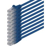 10x 0,5m Câble Réseau Cat6 Cat 6-RJ45 Ethernet LAN DSL Routeur Modem-Bleu