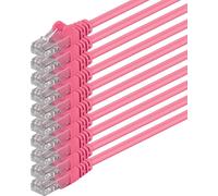10x 0,5m Câble Réseau Cat6 Cat 6-RJ45 Ethernet LAN DSL Routeur Modem-Magenta