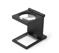 10X 28MM Mini Trois Pliage 10X Loupe en Alliage De Zinc Loupe Loupe avec Échelle pour Textile Optique Outil De Bijoux