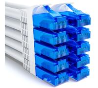 10x 2m CAT6 Set de Câbles Réseau-U-UTP RJ45 CAT-6 Câble LAN Câble Patch Ethernet Câble DSL Switch Routeur Modem Répéteur Panneau de Brassage-Blanc