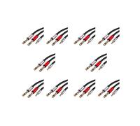 10X 3,5 mm à Double 6,5 mm Adaptateur Jack Câble Audio 3,5 à 6,5 AUX Cordon 3,5 Jack Splitter pour Guitare Mixer Amplifier Bass