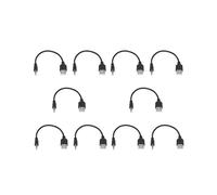 10X 3.5mm Audio AUX Jack USB 2.0 Male Chargeur Cable Adaptateur Cordon pour Voiture MP3