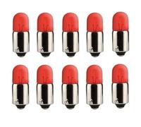10x Ampoule 12v 4w Ba9s Rouge Feu Arriere Frein Stop Voiture Moto Scooter Mobylette