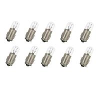 10x Ampoule 6v 1,2w Ba7s Transparent Compteur Tableau De Bord Voiture Moto Scooter Mobylette