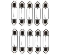10x Ampoule 6v 3w Navette Sv7 Diametre 8mm X Longueur 31mm Voiture Moto Scooter Mobylette