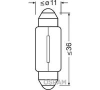 Ampoule secondaire OSRAM C10W Standard 12V, 10W, 10 pièce