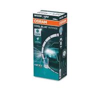 Osram COOL BLUE INTENSE W5W, jusqu'à 4000 K, lampe de signalisation halogène, boîte (10 lampes)
