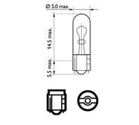 10x Ampoule de feu STOP W2x4.6d W2,3W 12061CP PHILIPS pour ABARTH AUDI FIAT VW