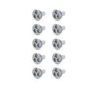 10X Ampoule GU10 avec 3 LED Blanc Chaud 3W 5W 12V