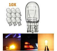 10x AMPOULE T20 7443 W21 5W verre clair DRL voiture ampoule feu arrière clignotant frein Stop feux arrière ampoule blanche
