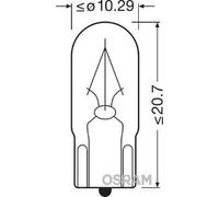 10x Ampoule W2.1x9.5d 2840 OSRAM