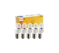 10x Ampoules Philips P22 15W Vision Standard 12401CP BA15s 12V
