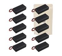 10X Armature Support Boite boitier carré pour 2 Piles Batteries AAA avec Fils Noir Rouge coupleur