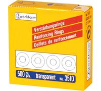 10x AVERY Zweckform 3510 anneaux de renforcement de perforation 13 mm transparents