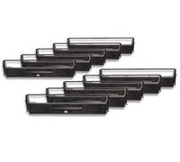 10x bande d'encrage vhbw de type C13S015637, C13S015021 pour imprimante matricielle Epson LQ850+, LQ870, LQQ400+, LX300, LX400, LX800, LX810