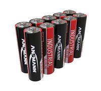 10x Batterie ANSMANN Industrial AA Mignon 1,5V - Batterie alcaline LR6 (Lot de 10)