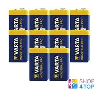 10x Batteries Alcalines Varta Industrial Pro 9V 6LR61 E-Block 9 V
