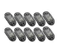 10x Blanc Led 2.5 Pouces 2 Diode Lumière Ovale Liquidation Voiture Camion Remorque Rv Côté Marqueur Lampe