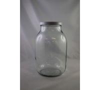 10x bocaux de 3L avec couvercle blanc, mise en conserve de cornichons, bocal de stockage, conservation de la fraîcheur, récipient pour la conservation en hiver, pour les aliments, la cuisine