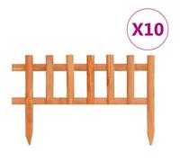 10x Bois de Sapin Bordure de Jardin 4,4 m Pelouse Rebord Parterre vidaXL