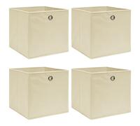 10x Boîtes de Rangement avec Couvercle Tissu Organisateur Stockage vidaXL