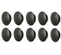 10X BOUCHON PLASTIQUE ROND NOIR 2.5MM A 25MM CACHE VIS TROU CAPUCHON MEUBLE PROTECTION (d=25 x D=30 x L=5)