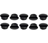 10x BOUCHONS EN PLASTIQUE NOIR ROND DIAMETRE 12MM x 15MM CACHE TROU OBTURATEUR