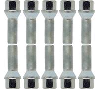 10x Boulon de roue M12x1,25 conique 60° 35mm | taille de la clé 17mm compatible avec Peugeot Bipper Bipper Tepee