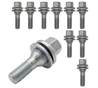 10x Boulons de roue M12x1.25 embase plat argent pour Citroën Berlingo I Berlingo
