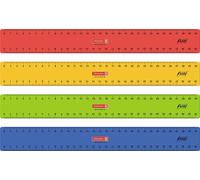 10X BRUNNEN 104987130 Règle 30cm Flexi assortie