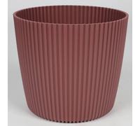 10x BURI Cache-pot Milly 20cm cannelures plastique bac à fleurs plante herbier