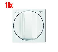 10x Busch-Jaeger 2542DR-914 Cache Balance Argent / Anthracite Blanc Alpin Rollo