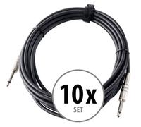 10x Câble Instruments Guitare Electrique Basse Clavier Numerique 6,3mm Jack 6m