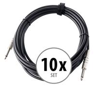 10x Câble Instruments Guitare Electrique Basse Clavier Numerique 6,3mm Jack 6m
