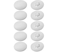 10x Cache vis plastique Torx T15 12mm blanc capuchon plat protection