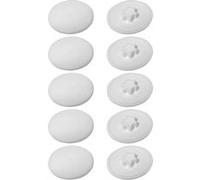10x Cache vis plastique Torx T20 12mm blanc capuchon plat protection Blanc G